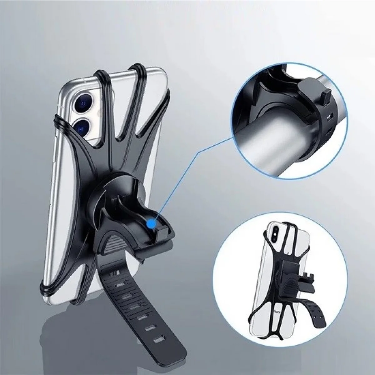 Esnek Silikon Örümcek Bisiklet Telefon Tutucu