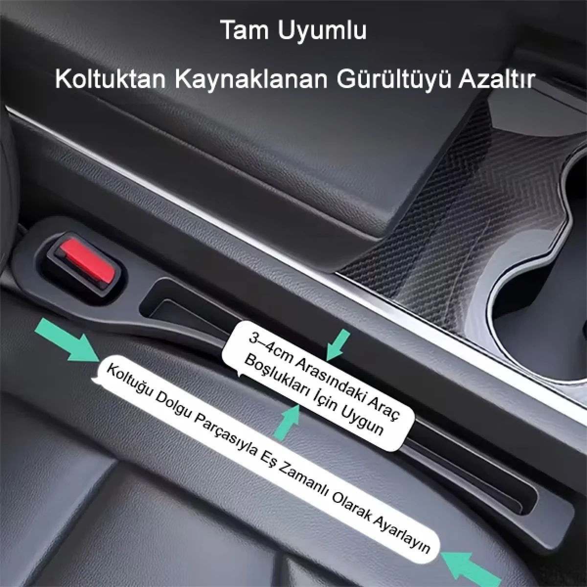 Esnek Telefon Cüzdan Anahtar Para Düşme Engelleyici Araç Koltuk Arası Düzenleyici Siyah