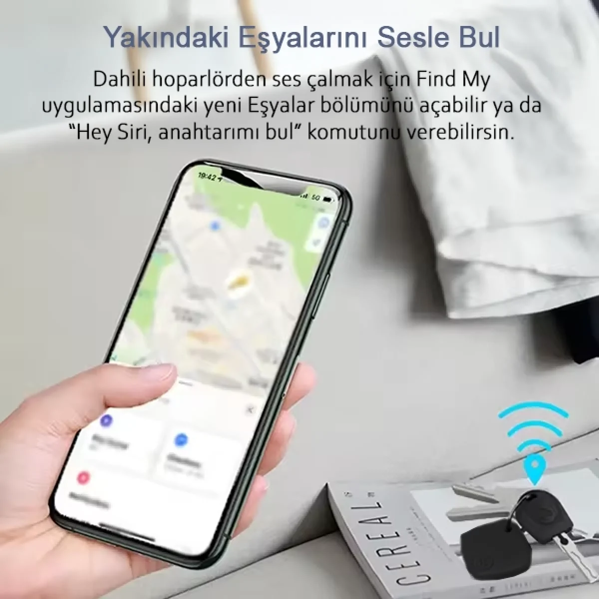 F1 Air Tag Yüksek Hassasiyetli Takip Cihazı Apple Cİhazlar İle Uyumlu