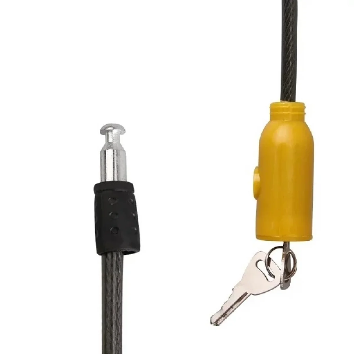 İnce Bisiklet Kilidi Anahtarlı 7mm x 65 cm