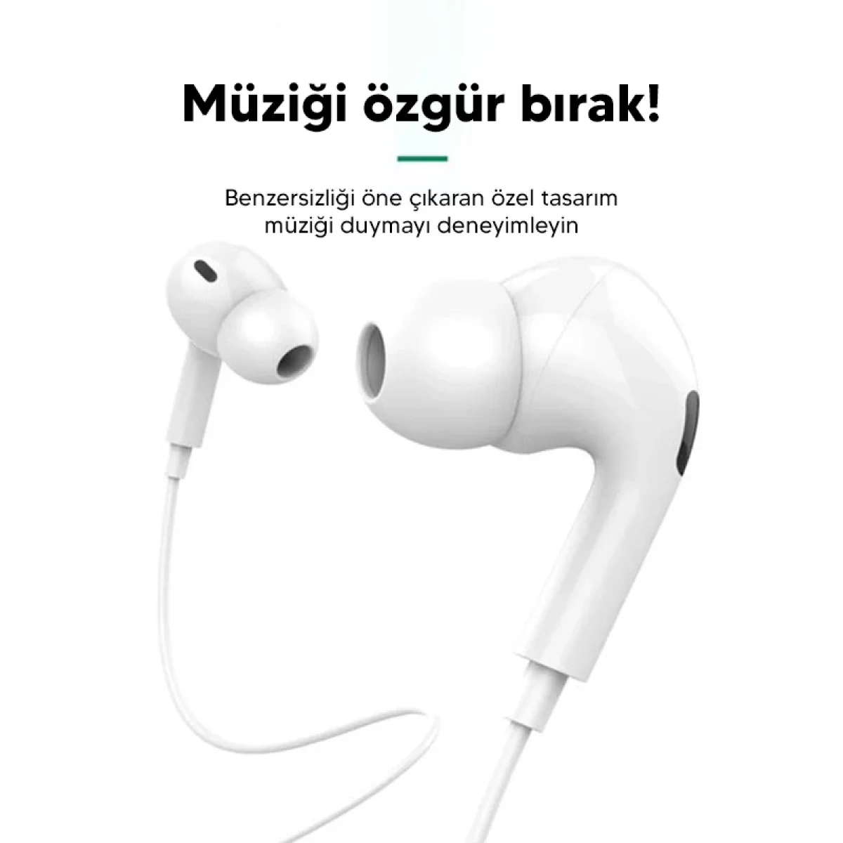 Iphone 7 ve Üstü İçin Lightning Kablolu Kulaklık