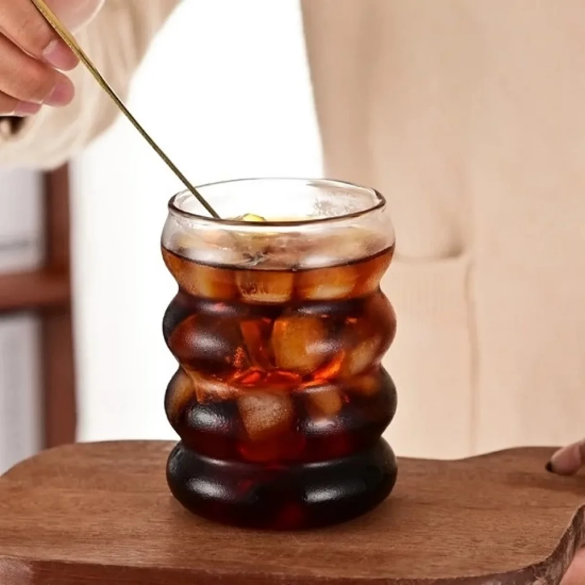 Isıya Dayanıklı Borosilikat Dört Halkalı Bardak