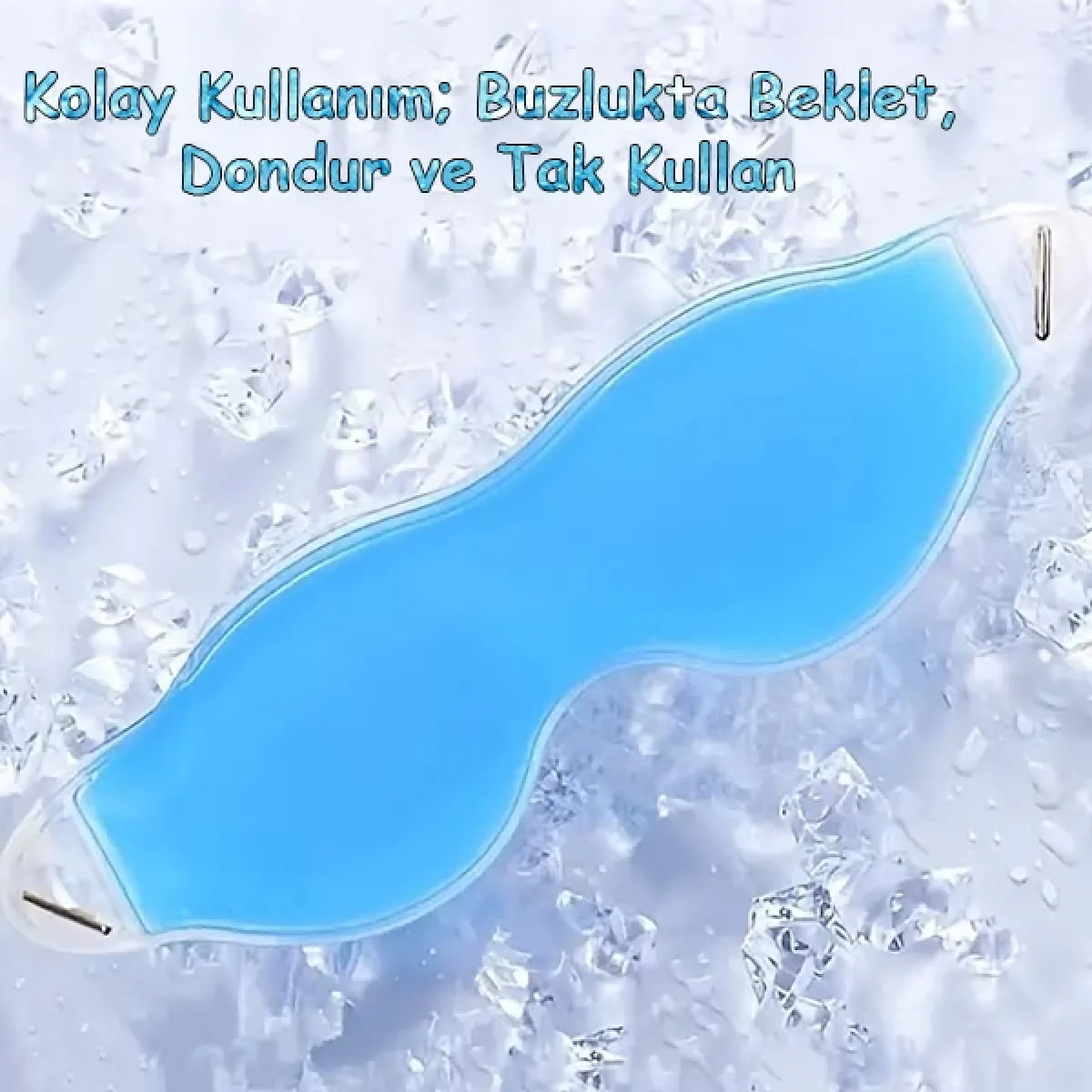 Jel Buz Göz Maskesi Göz Altı Torbası Şişlik Giderici Göz Bandı