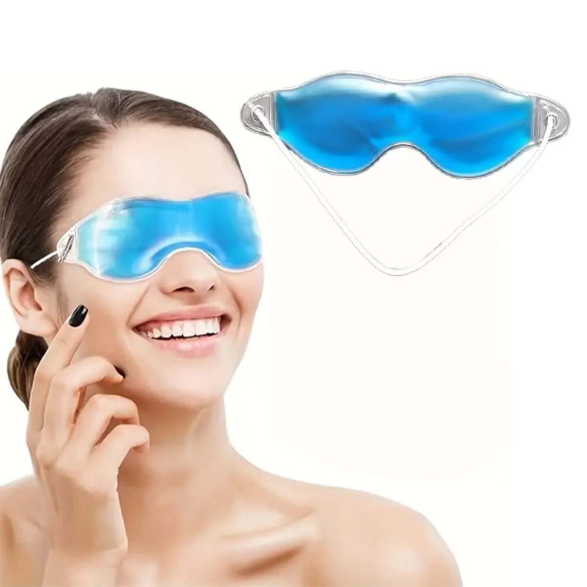 Jel Buz Göz Maskesi Göz Altı Torbası Şişlik Giderici Göz Bandı