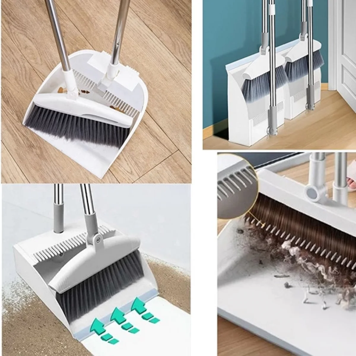 Katlanabilir Ev Süpürge ve Lüks Faraş Seti