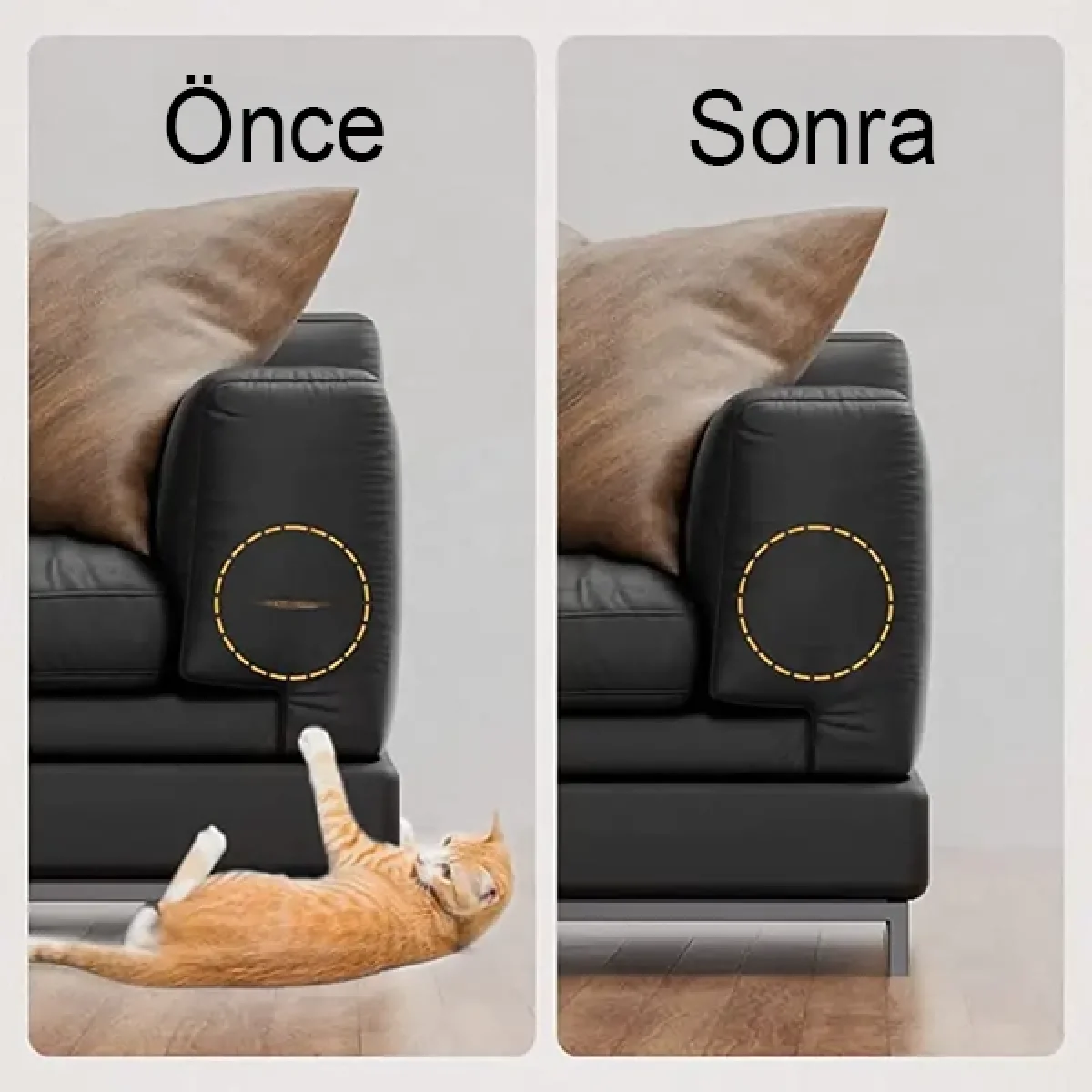 Kendinden Yapışkanlı Deri Döşeme Deri Tamir Kiti Siyah 100 Cm x 50 Cm