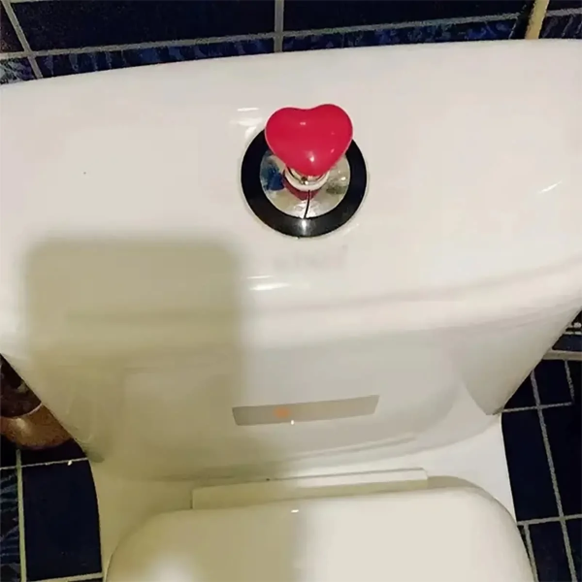 Klozet Basma Buton Düğmesi Kalp Klozet Kapağı Kulpu Sifon Kulpu