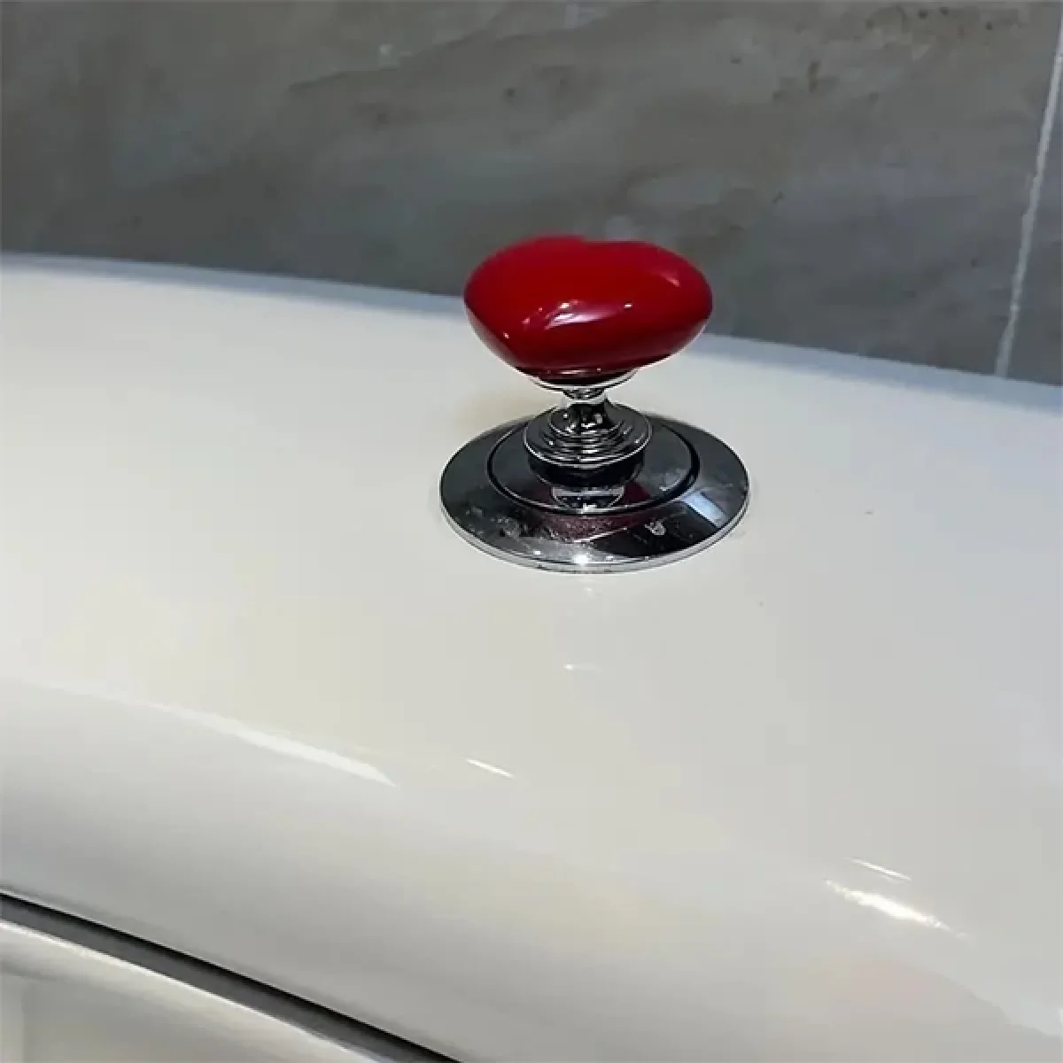 Klozet Basma Buton Düğmesi Kalp Klozet Kapağı Kulpu Sifon Kulpu