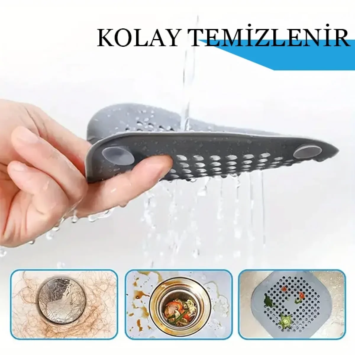 Lavabo Küvet Gider Süzgeci Silikon Mutfak Banyo Süzgeci