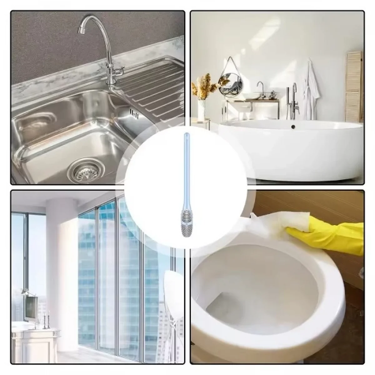 Ördek Tasarım Silikon Klozet İnce Detay Fırçası