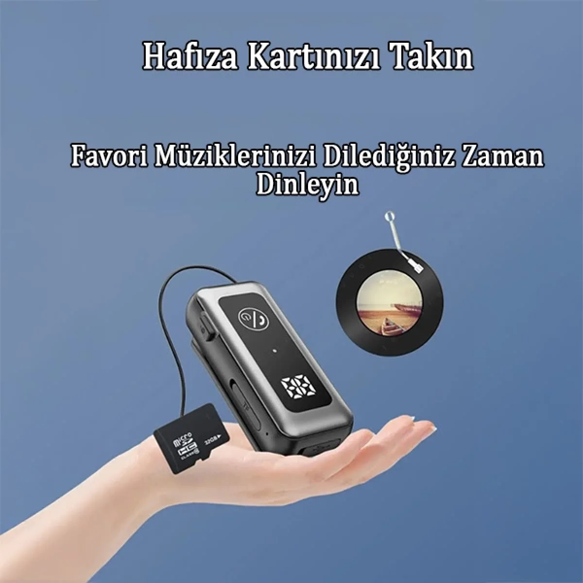 PG20 Hafıza Kartlı Makaralı Bluetooth Kulaklık