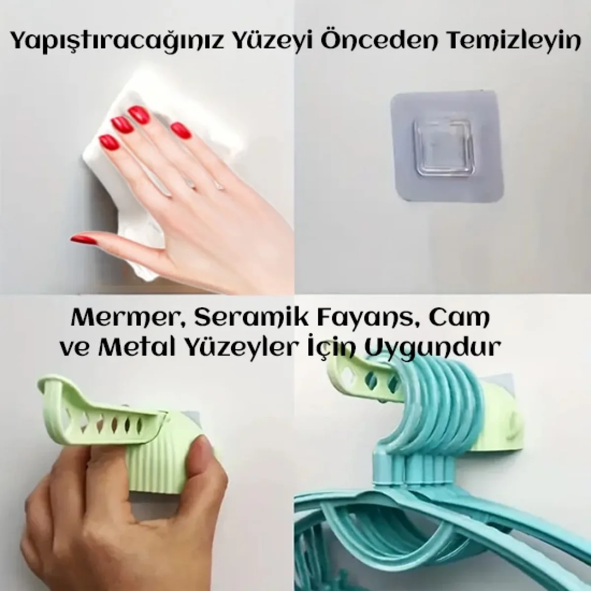 Portatif Kendinden Yapışkanlı Askı