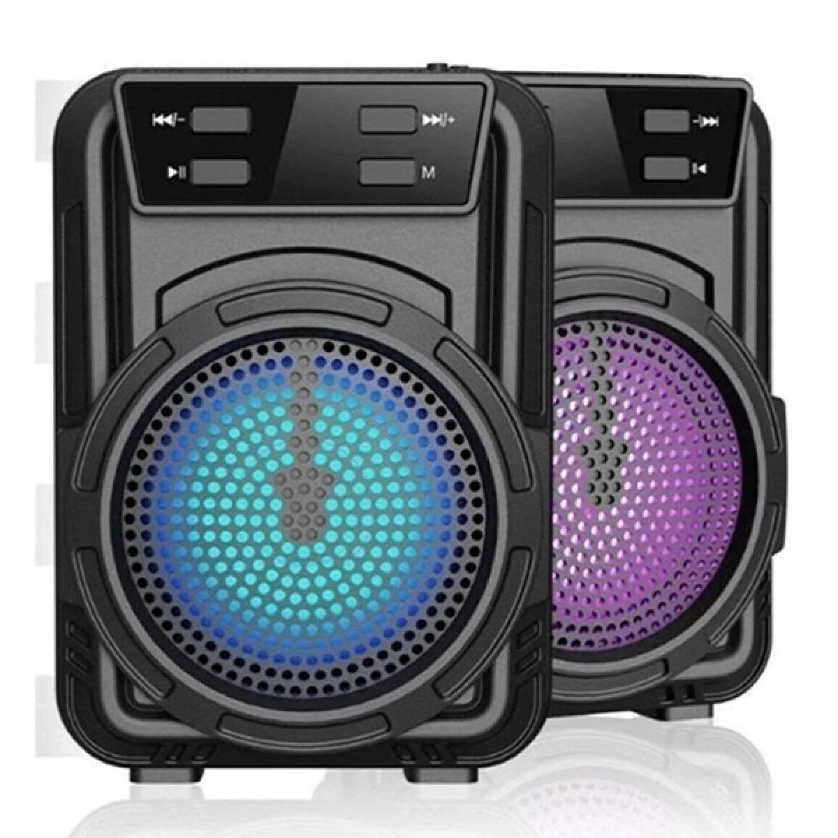 Rgb Ledli Yüksek Ses Bluetooth Hoparlör Usb Tf Fm Radyo