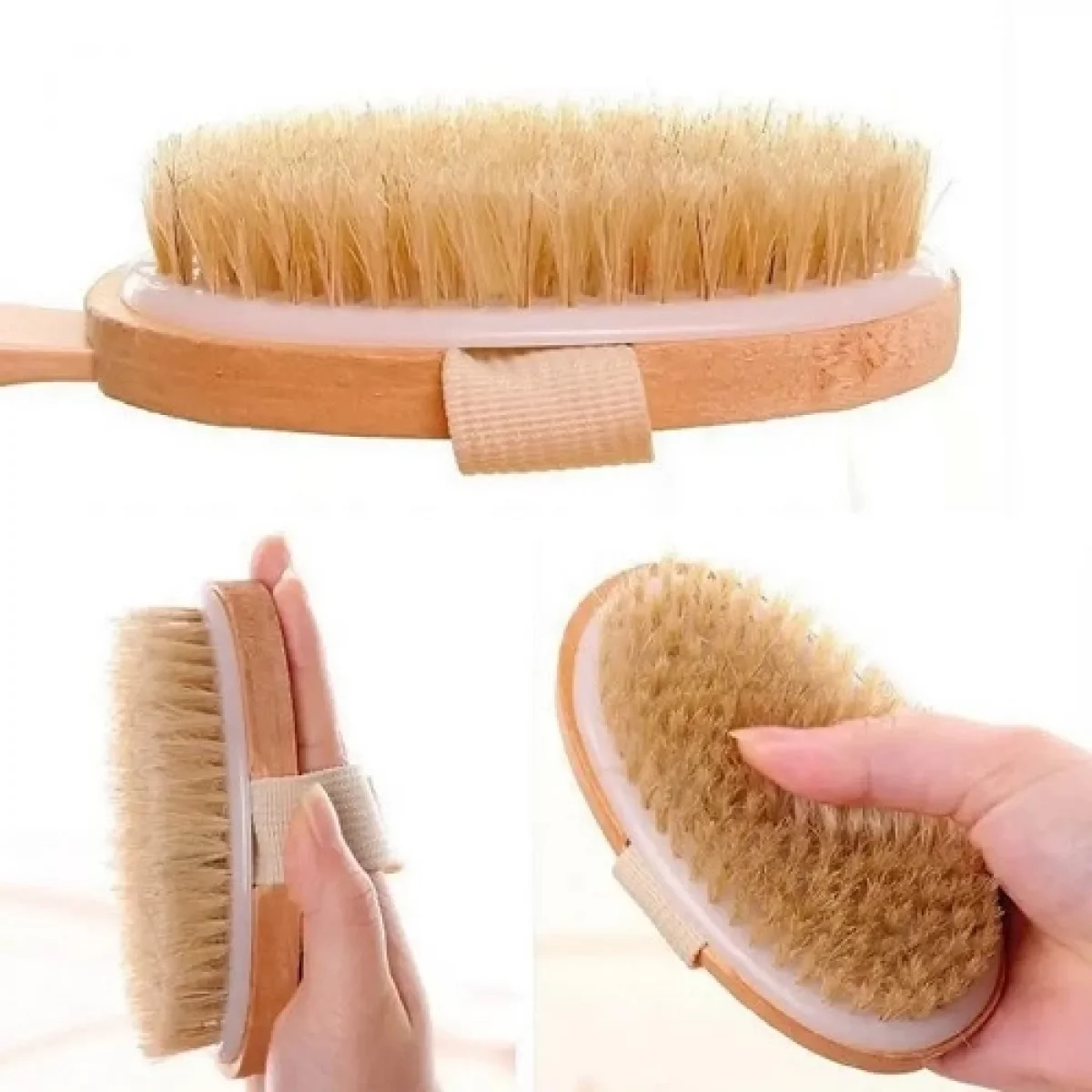 Saplı Doğal At Kılı Banyo Sırt Kesesi