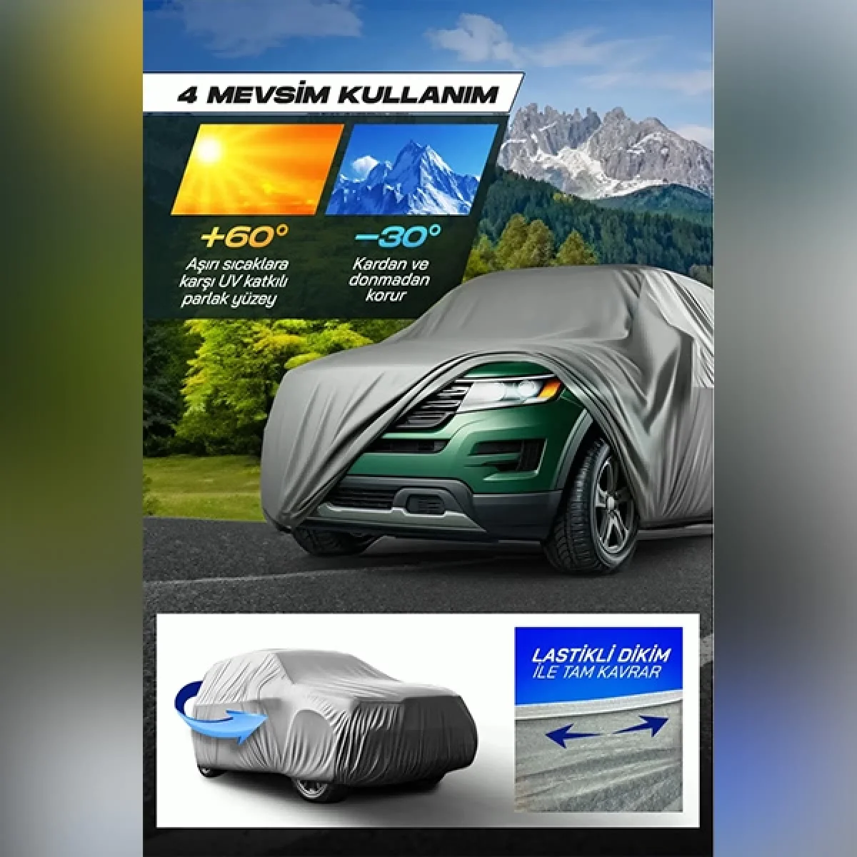 Sedan Hatchback Uyumlu Oto Araba Araç Brandası