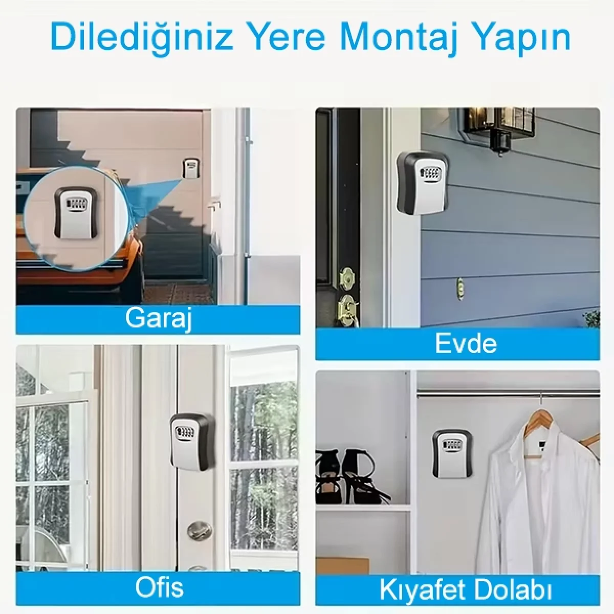 Şifreli Anahtar ve Eşya Saklama Güvenlik Kasası