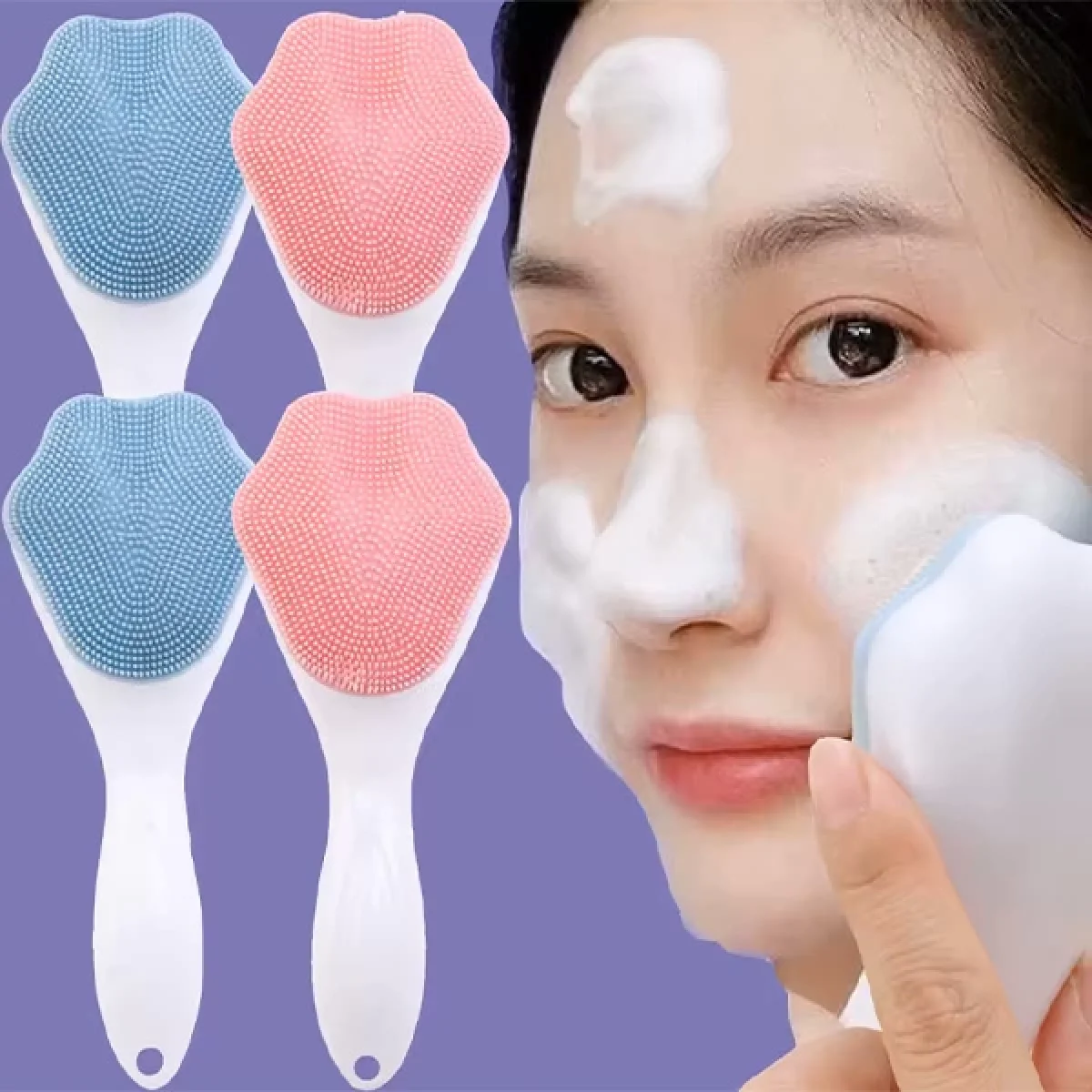 Silikon Yüz Temizleme Peeling Fırçası Cilt Temizleme Fırçası