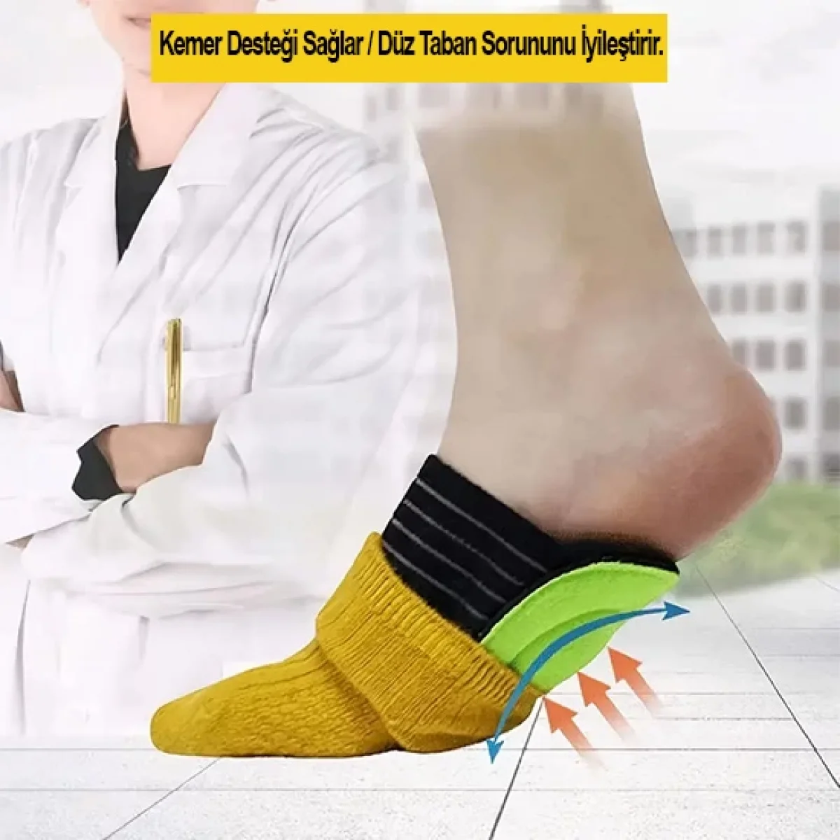 Strutz Ayak Boşluğu Destek Pedi Esnek Çift