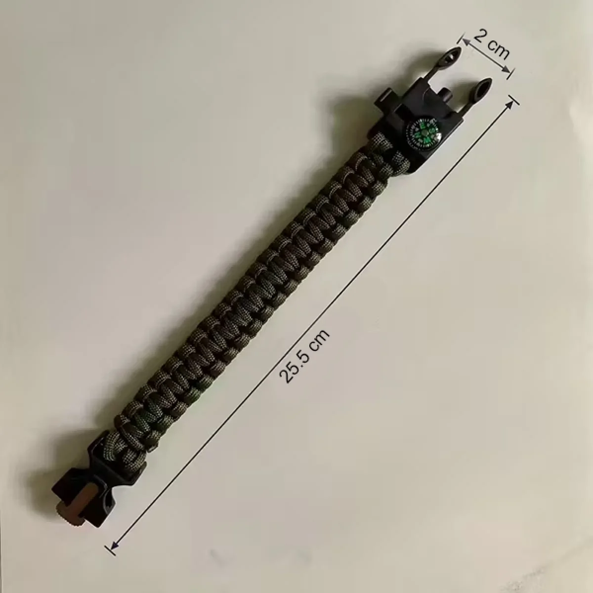 Survival Kamp Bileklik Düdük Çok Amaçlı Pusula Çakmak Keski Hayatta Kalma Bilekliği