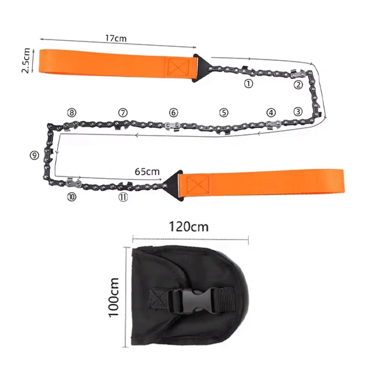 Taşınabilir Mini El Zincirli Testere Kamp Testeresi