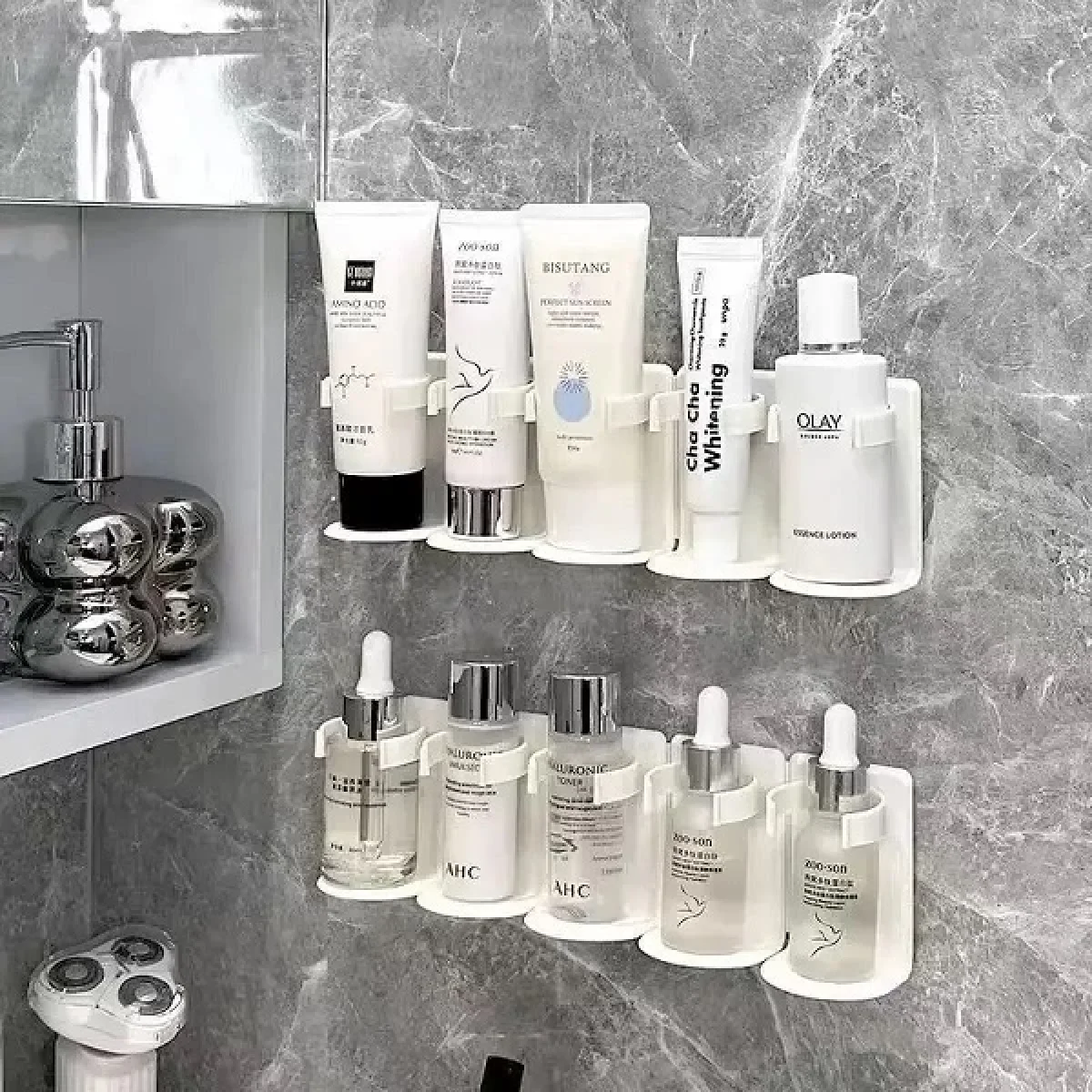 Tutacaklı 5 Yuvalı Banyo Mutfak Rafı