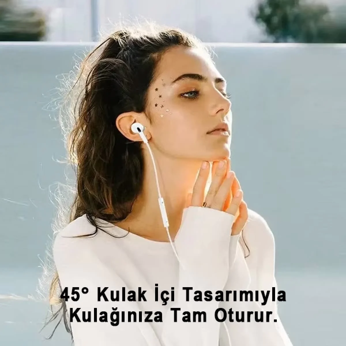 Type C Mikrofonlu Kablolu Kulak İçi Kulaklık