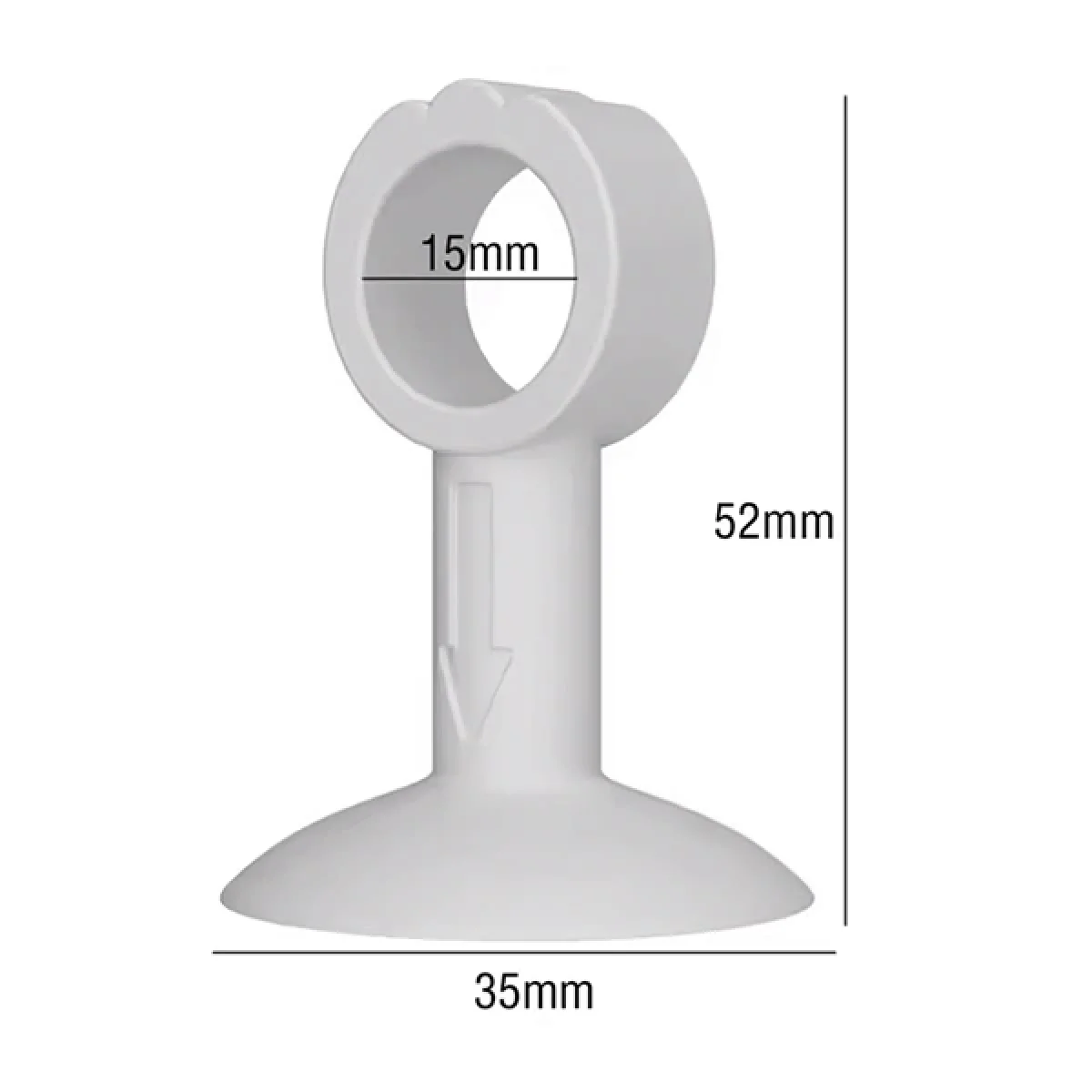 Vantuzlu Geçmeli Kapı Kolu Stoper 4 Lü