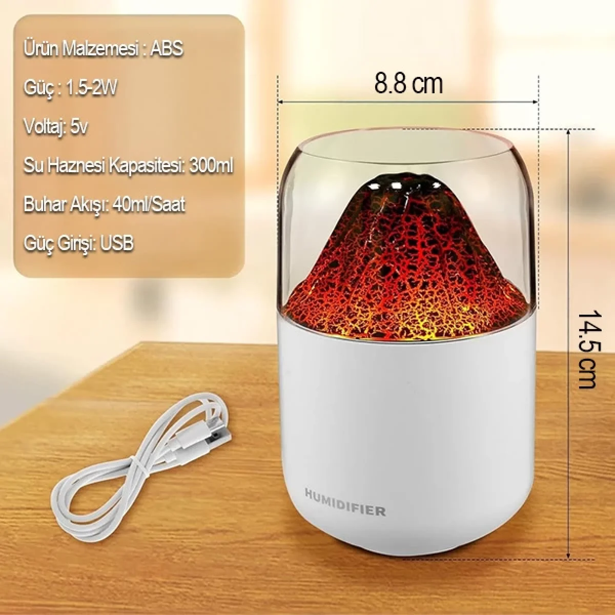 Yanardağ Hava Nemlendirici Buhar Aroma Makinesi