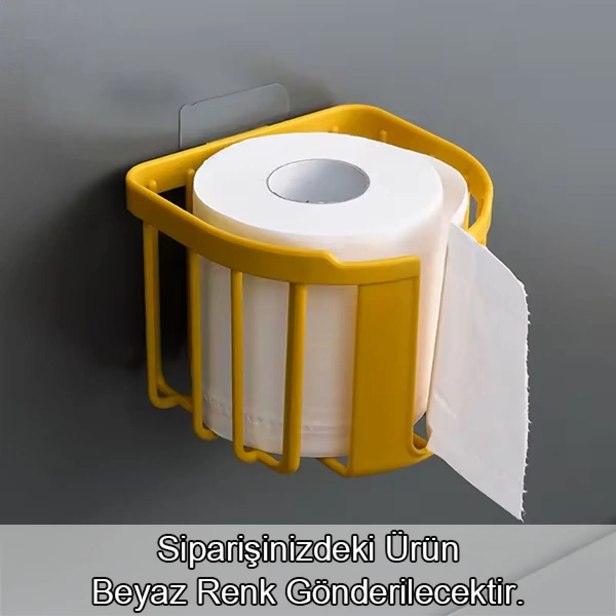 Yapışkanlı Çok Amaçlı Tuvalet Kağıdı Tutucu