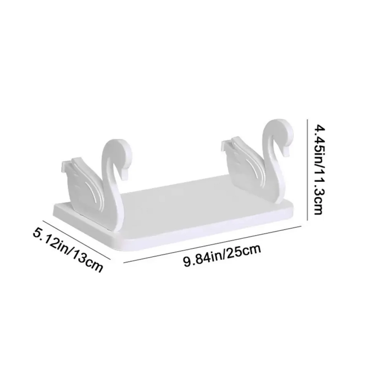 Yapışkanlı Kuğu Banyo Rafı Organizer 1 Adet