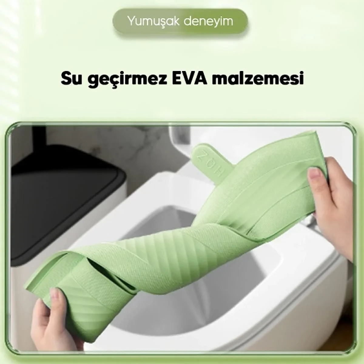 Yıkanabilir Klozet Kapağı Süngeri Su Geçirmez