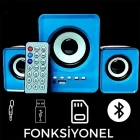 2+1 Mini Bluetooth Ses Sistemi Hoparlör Pc Tv Telefon