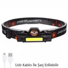 20w Ultra Güçlü Kafa Feneri Şarjlı Mıknatıslı