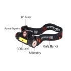 20w Ultra Güçlü Kafa Feneri Şarjlı Mıknatıslı