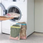 3 Adet Çamaşır Yıkama Filesi Renkli Fermuarlı