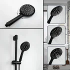 3 Fonksiyonlu Yüksek Basınçlı Duş Başlığı Siyah