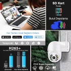 360 Dönebilen Kablosuz Wifi Ip Kamera 1080P Full HD Renkli Gece Görüşlü Su Geçirmez Sesli Görüşme Hareket Takip