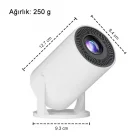 4K 1080P Taşınabilir Sinema Projektörü Ev Sineması Bluetooth Android Projeksiyon Cihazı