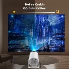 4K 1080P Taşınabilir Sinema Projektörü Ev Sineması Bluetooth Android Projeksiyon Cihazı