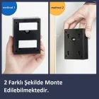 4Lü Solar Güneş Enerjili Çift Taraf Duvar Lambası