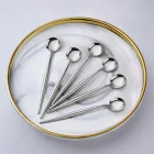 6 Lı Lizbon Yuvarlak Çay Kaşığı Gümüş