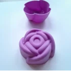 6 Lı Mini Silikon Gül Muffin Kek Kalıbı