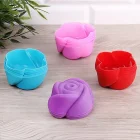 6 Lı Mini Silikon Gül Muffin Kek Kalıbı