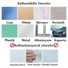 60 Parça Çok Amaçlı Çift Taraflı Bant 1 x 4 Cm