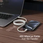 60W Destekli Iphone Samsung Xiaomi Oppo Uyumlu Type C To Type C Hızlı Şarj Kablosu 1 Mt