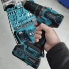 Assur 21v Çift Akülü Vidalama Çelik Mandren Kömürsüz Motor Darbeli Şarjlı Matkap