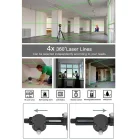 Assur 360 Derece 12 Köşe Otomatik Hizalamalı Yeşil Çizgili Su Terazili Lazer Metre Hizalama