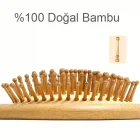 Bambu Dişli Saç Fırçası Bambu Saç Tarağı