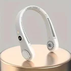 Boyun Askılı Şarjlı Fan Vantilatör Serinletici Beyaz