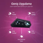 BT22 Motosiklet Kask Kulaklık Intercom Motorsiklet Kulaklığı 5.0 Bluetooth